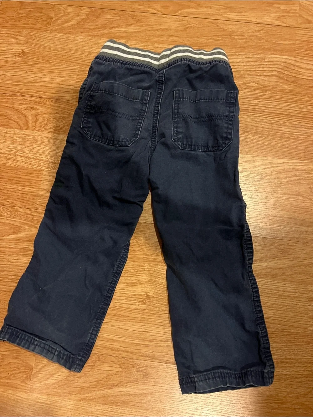 Carter's Navy Jogger Pants with Gray Striped Waistband